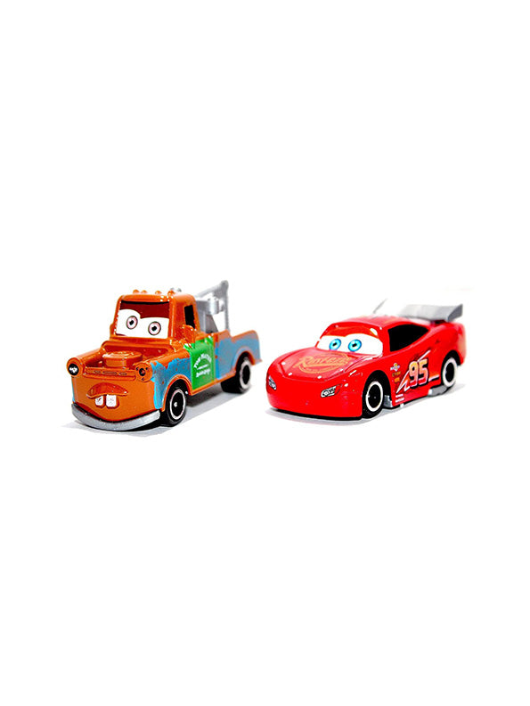 Pack of 6 McQueen Multi Colour Car Set (MS-S-24): Lightning McQueen, Flash McQueen, and Hot Wheels Collection for Real Cars 2 & 3 Fun!