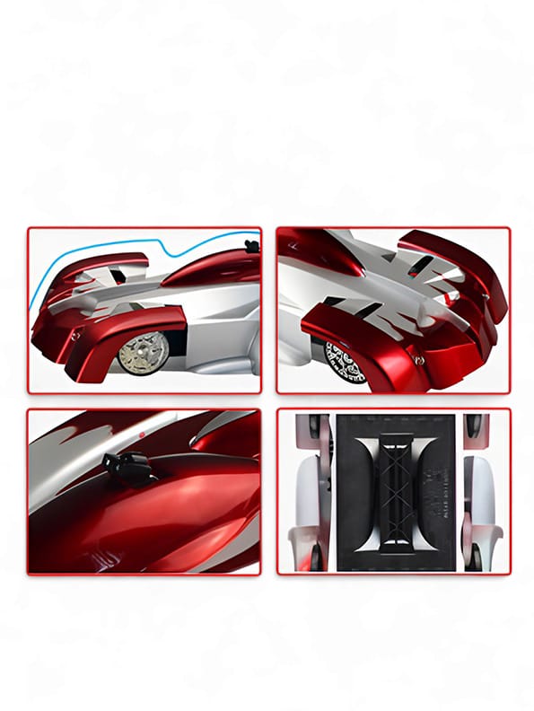 Remote Control Stunt Car Dual Mode 360° Rotating LED - Red (L-110)