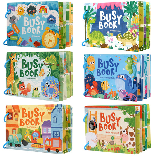 Preschool Learning Busy Book with Sticker Activities for Kids