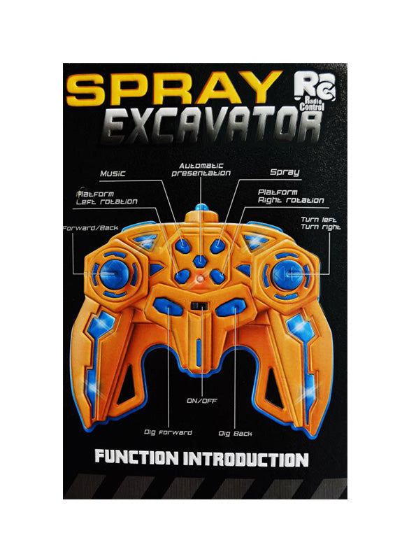 Remote Control JCB Spray Excavator For Kids RC Toy (L-184)