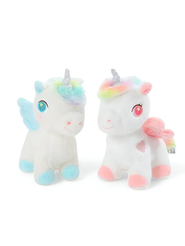 Pink - Soft Unicorn Flying Horse Plush Toy – Adorable & Cuddly Stuffed Animal Gift - MS14563.