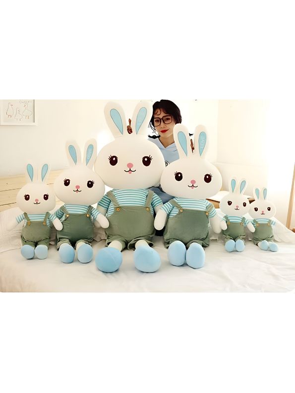 CloudBun Plush Rabbit Pillow – 10 Inch Ultra-Soft & Huggable Bunny Stuffed Animal | Cute Cuddle Toy & Perfect Gift for Kids & Adults - MS14449