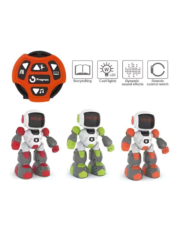 RED - SoccerSense Robo – Smart Infrared Soccer Robot Toy for Kids | Gesture & Watch Control - NX11657