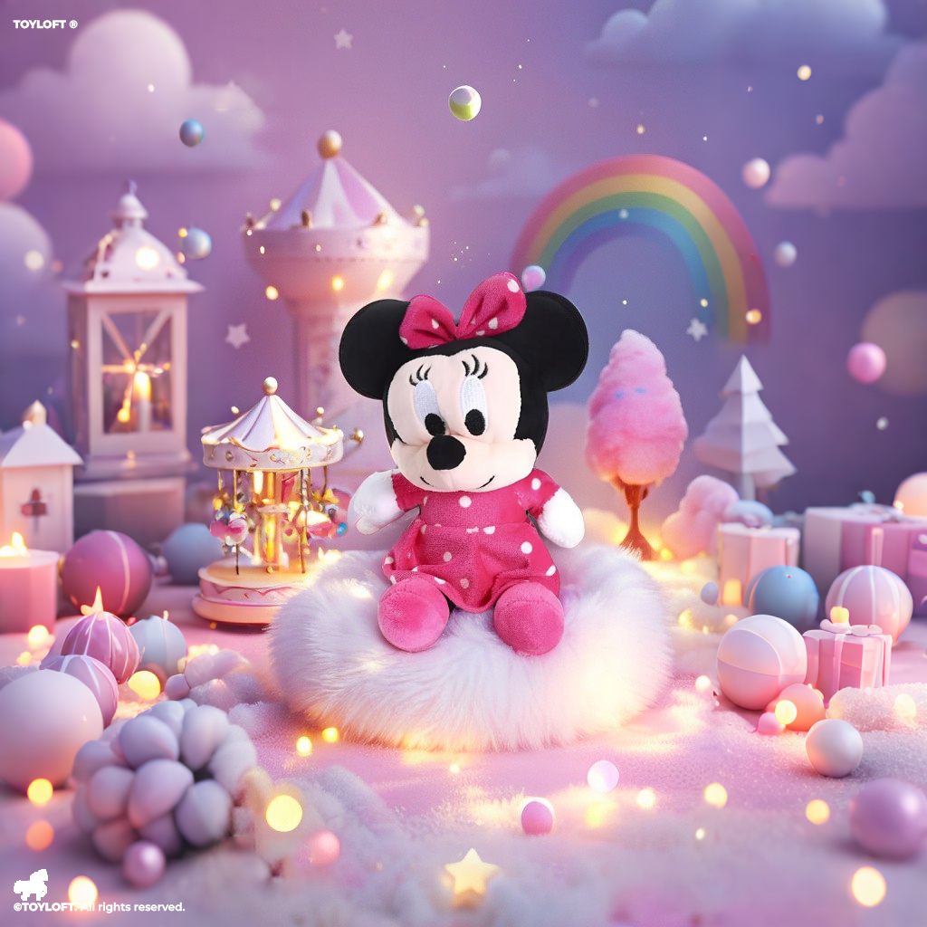 Stuffed Mickey Minnie Mouse Plush Toy - 8 Inch (M-M-2)