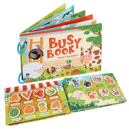 Preschool Learning Busy Book with Sticker Activities for Kids