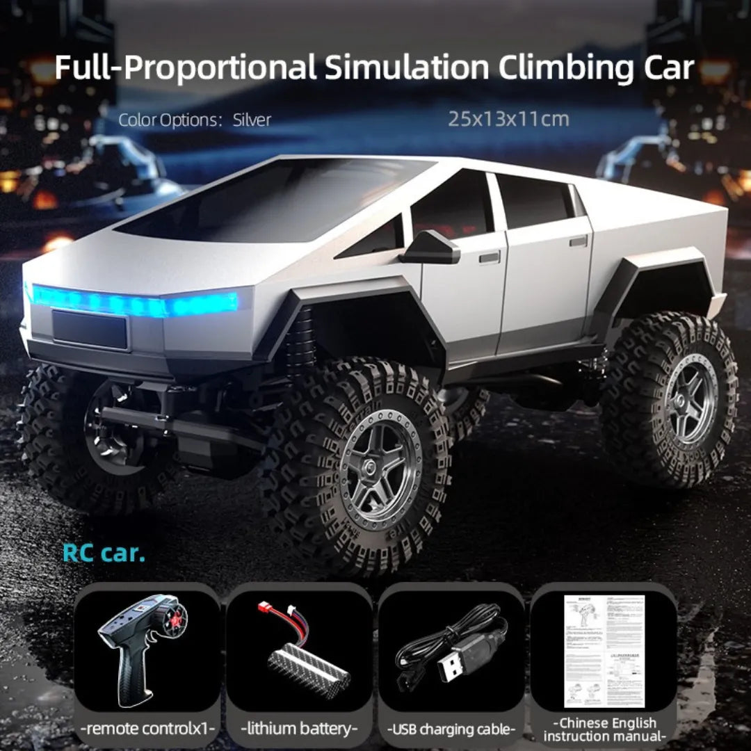 RC Crawler Car - 1/18 Scale Full Proportional Cyber Shell 4 WD Off-Road Vehicle