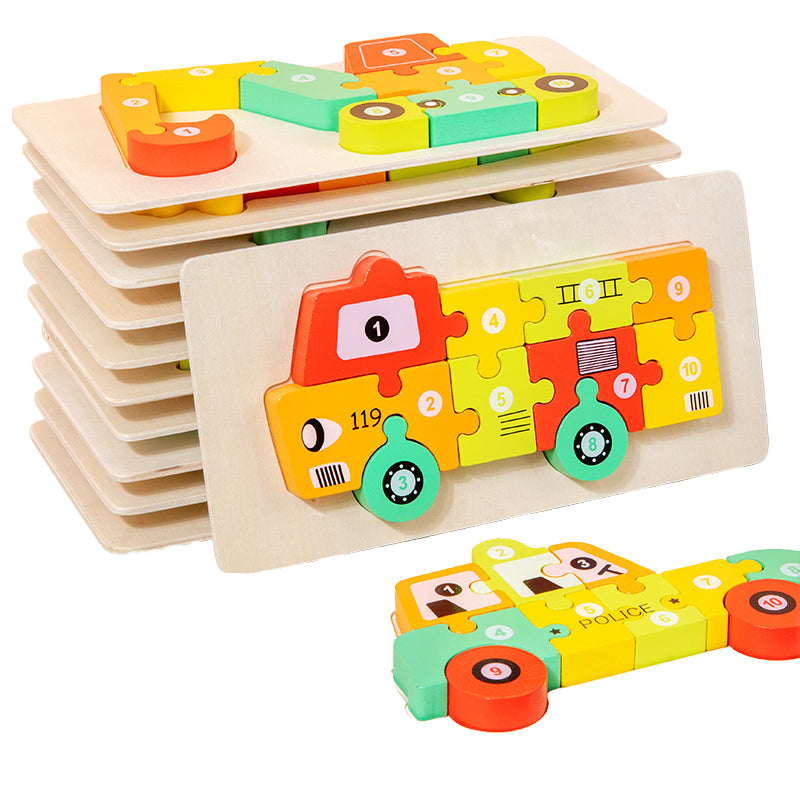 Wooden 3D Puzzle Educational Toy