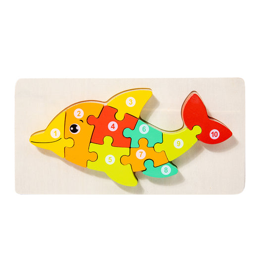 Wooden 3D Puzzle Educational Toy