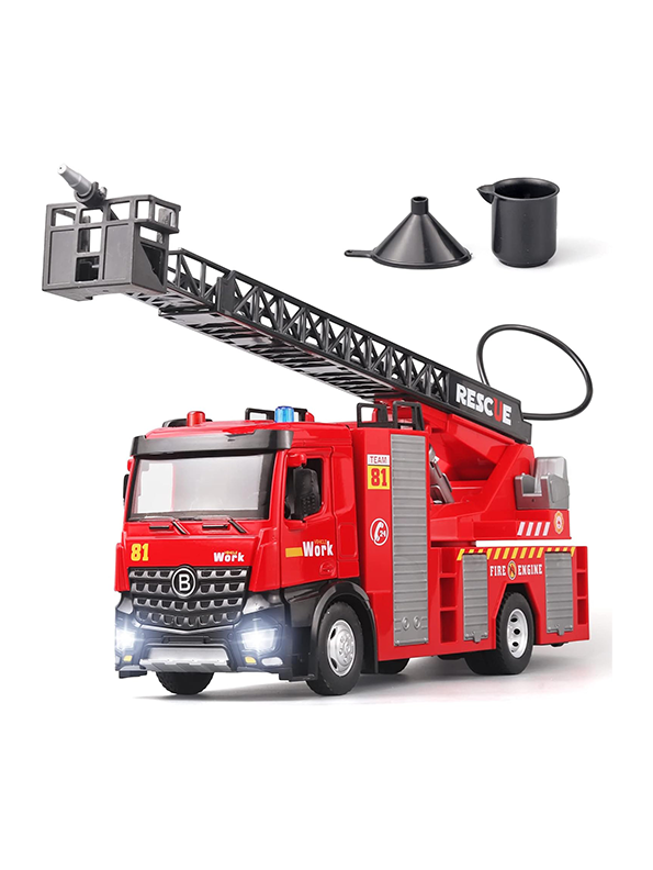 Fire Truck With Lights And Siren Sounds Working Water Pump  Toy For Kids