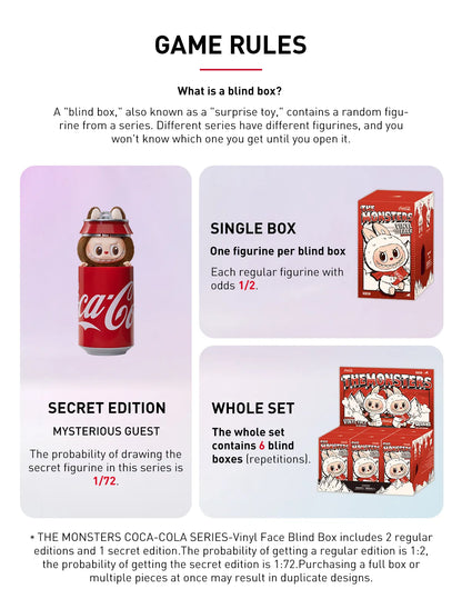 Surprise Shake - THE MONSTERS COCA-COLA SERIES - Vinyl Face Blind Box