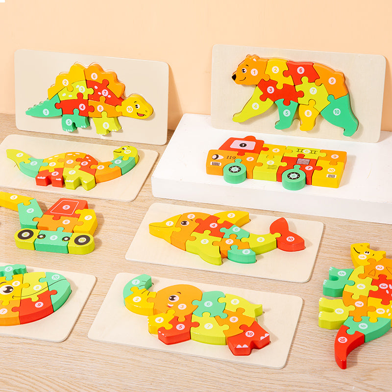 Wooden 3D Puzzle Educational Toy