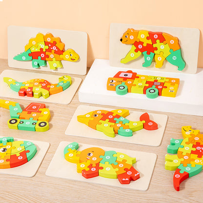 Wooden 3D Puzzle Educational Toy