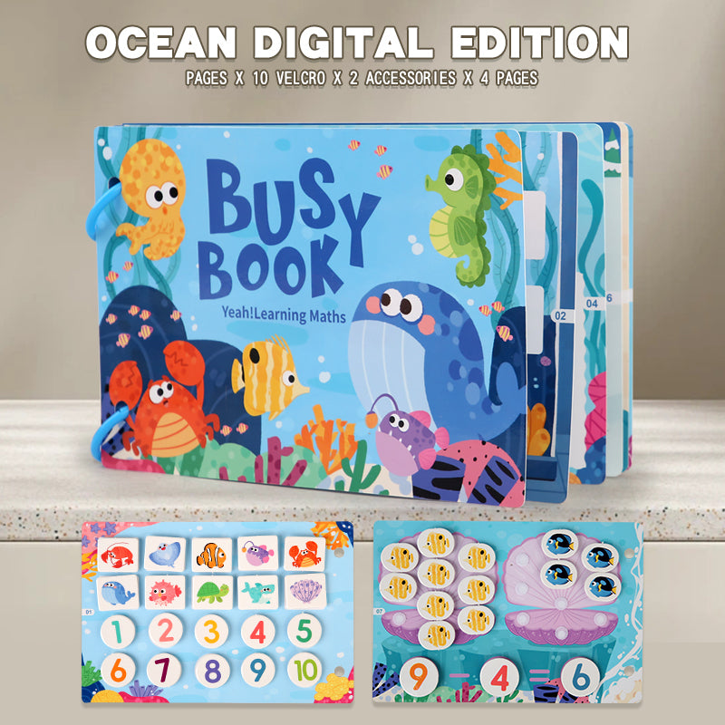 Preschool Learning Busy Book with Sticker Activities for Kids