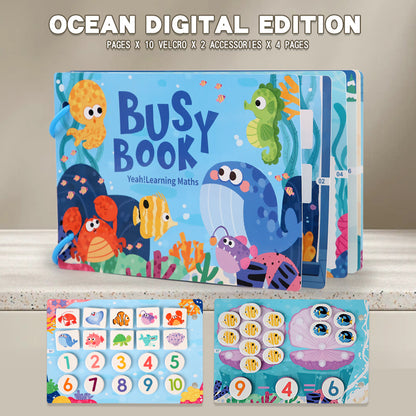 Preschool Learning Busy Book with Sticker Activities for Kids
