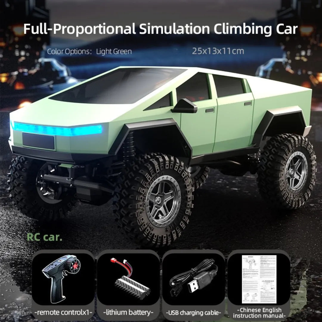 RC Crawler Car - 1/18 Scale Full Proportional Cyber Shell 4 WD Off-Road Vehicle