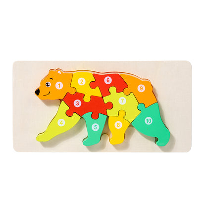 Wooden 3D Puzzle Educational Toy