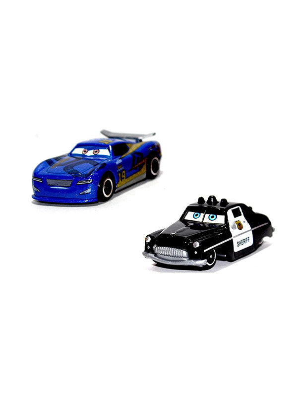 Pack of 6 McQueen Multi Colour Car Set (MS-S-24): Lightning McQueen, Flash McQueen, and Hot Wheels Collection for Real Cars 2 & 3 Fun!