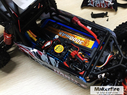 1/12 Scale RC Car High-Torque 3650 Brushless BLDC Motor Aluminum Shell, Yellow