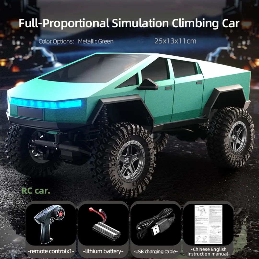 RC Crawler Car - 1/18 Scale Full Proportional Cyber Shell 4 WD Off-Road Vehicle