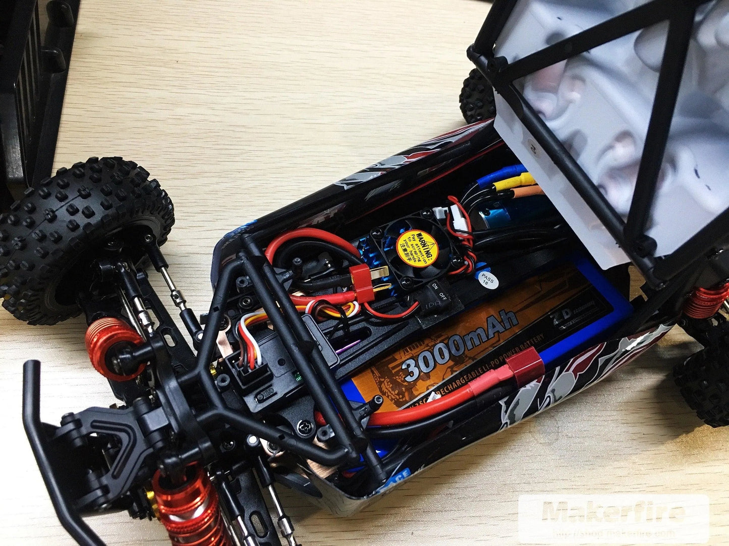 1/12 Scale RC Car High-Torque 3650 Brushless BLDC Motor Aluminum Shell, Yellow