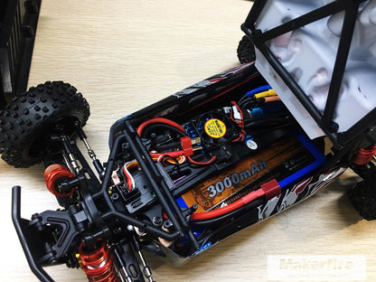 1/12 Scale RC Car High-Torque 3650 Brushless BLDC Motor Aluminum Shell, Yellow