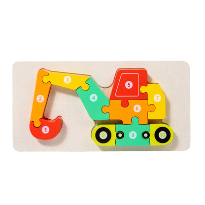 Wooden 3D Puzzle Educational Toy