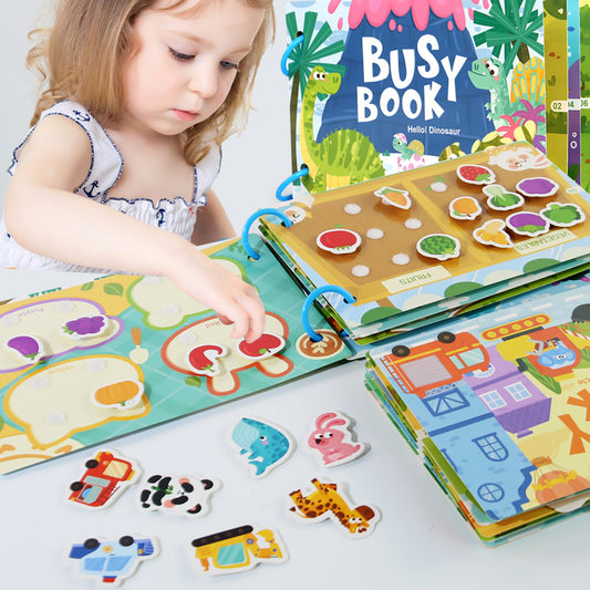 Preschool Learning Busy Book with Sticker Activities for Kids