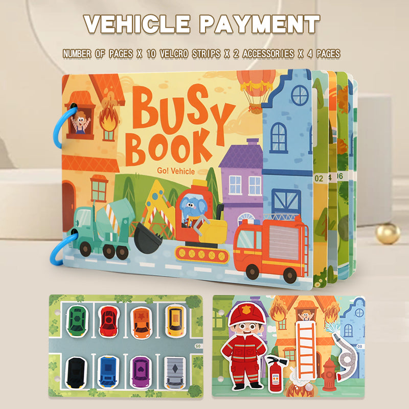 Preschool Learning Busy Book with Sticker Activities for Kids
