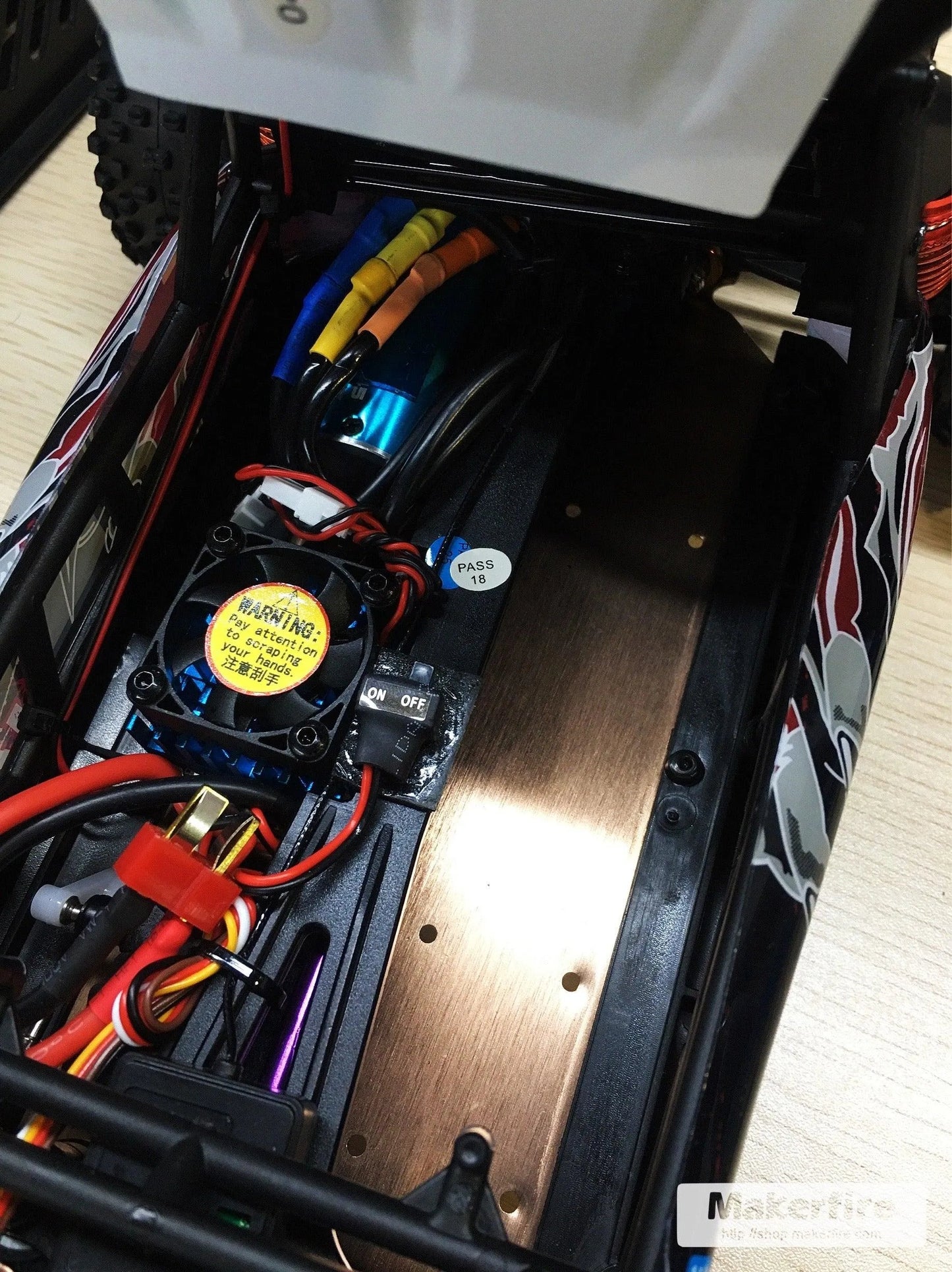 1/12 Scale RC Car High-Torque 3650 Brushless BLDC Motor Aluminum Shell, Yellow