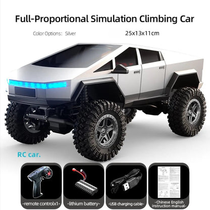 RC Crawler Car - 1/18 Scale Full Proportional Cyber Shell 4 WD Off-Road Vehicle