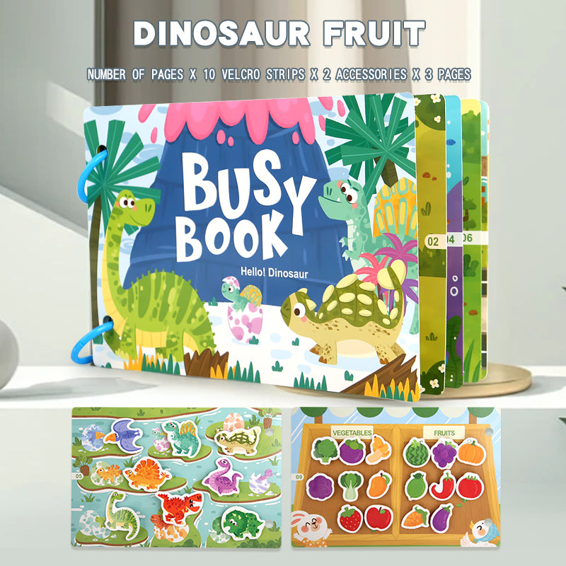 Preschool Learning Busy Book with Sticker Activities for Kids