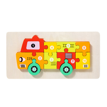 Wooden 3D Puzzle Educational Toy