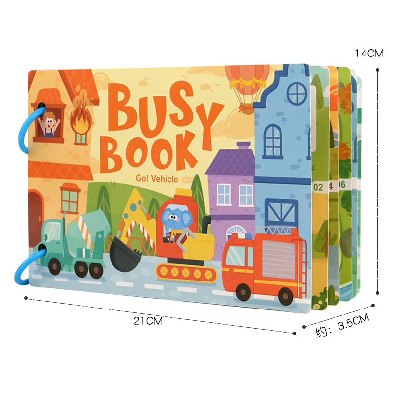 Preschool Learning Busy Book with Sticker Activities for Kids