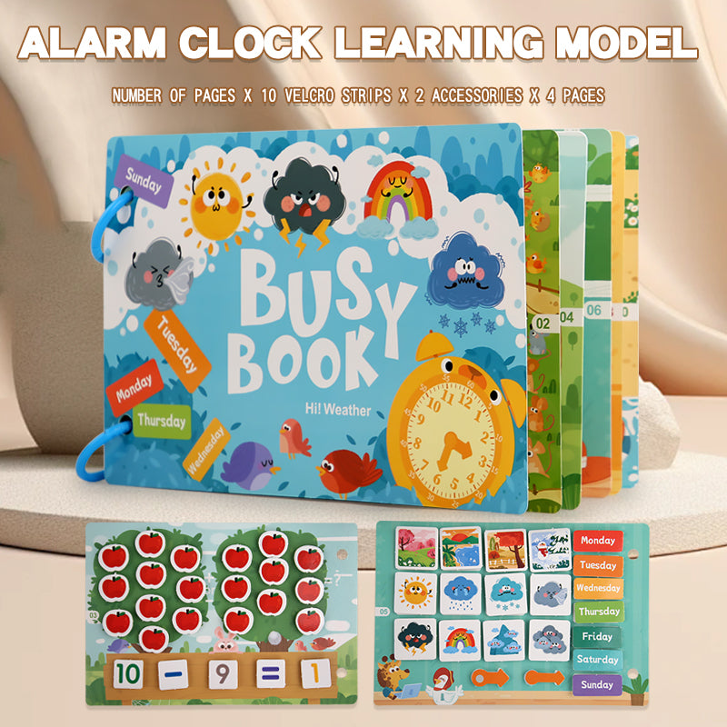 Preschool Learning Busy Book with Sticker Activities for Kids