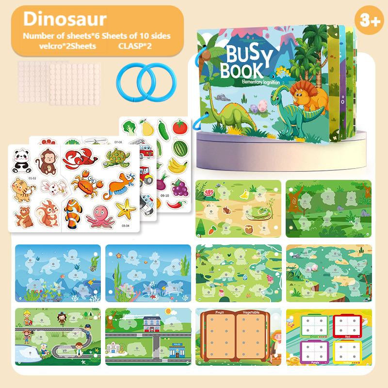 Preschool Learning Busy Book with Sticker Activities for Kids