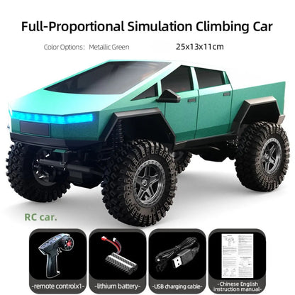 RC Crawler Car - 1/18 Scale Full Proportional Cyber Shell 4 WD Off-Road Vehicle