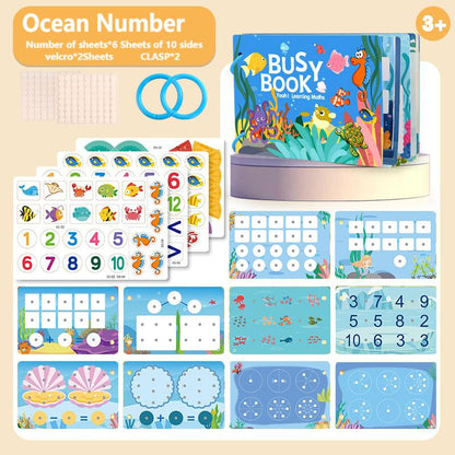 Preschool Learning Busy Book with Sticker Activities for Kids