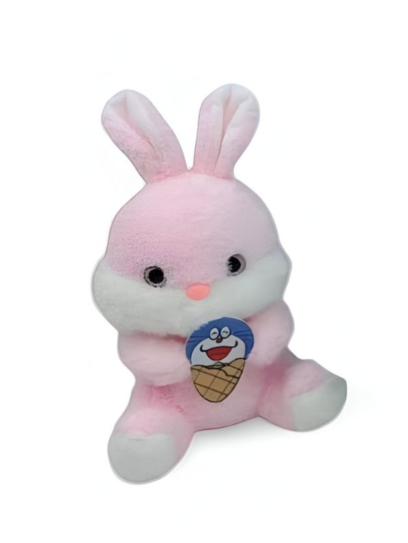 Pink - Adorable Long-Eared Bunny Plush – Soft & Cuddly Toy for Kids & Bunny Lovers 8 inch - MS14490.