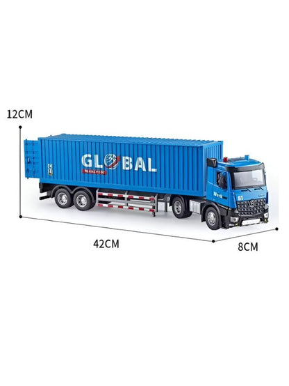 Container Transport Truck  – Heavy-Duty Alloy Container Vehicle for Kids & Collectors LMI15074.