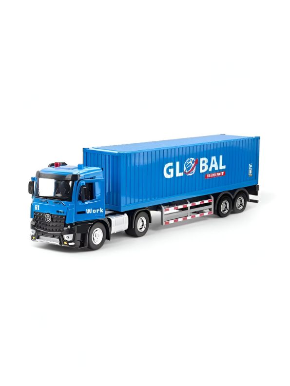 Container Transport Truck  – Heavy-Duty Alloy Container Vehicle for Kids & Collectors LMI15074.