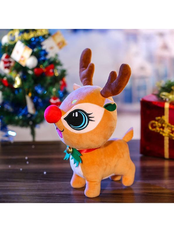 Christmas Reindeer Plush Toy – Soft & Cute Stuffed for Kids, Babies & Festive Home Décor - MS14116.