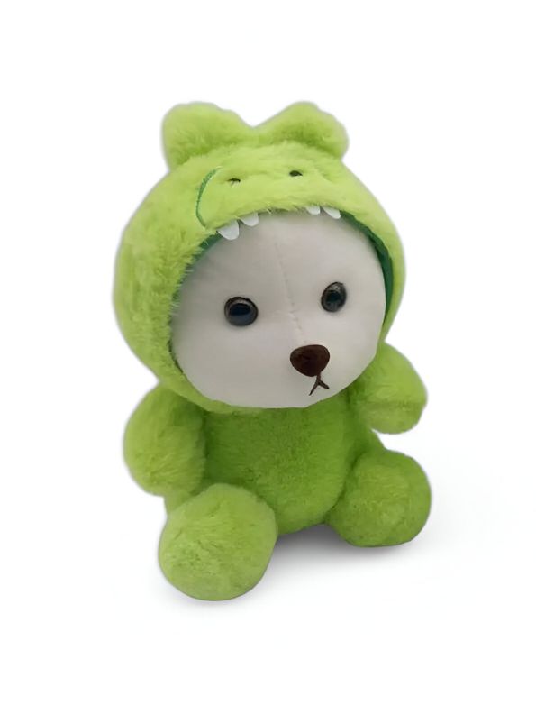 Green Hoodie Teddy Bear - Soft Stuffed Animal Toy, Decorative Pillow, and Gift | 15 inches - MS14504 .