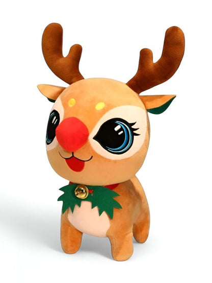 Christmas Reindeer Plush Toy – Soft & Cute Stuffed for Kids, Babies & Festive Home Décor - MS14116.