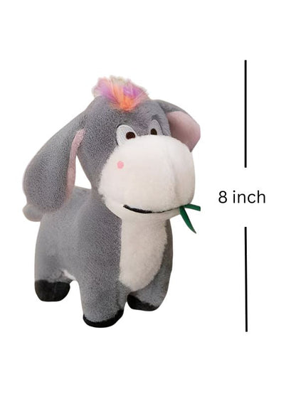 Cute Donkey Plush Toy – Soft & Cuddly Animal Doll for Kids - 8 inch MS14520.