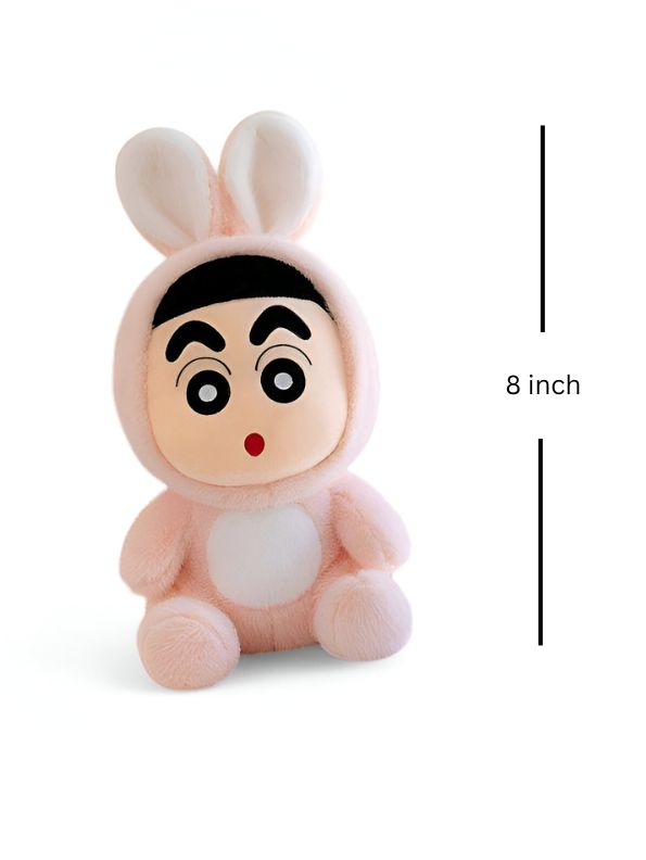 Cute Shinchan Rabbit Soft Toy – Ultra-Soft & High-Quality Stuffed Toy for Kids 8 inch - MS14476.