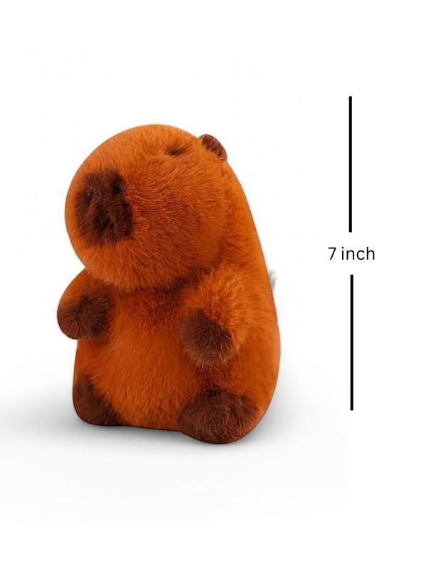 Capybara Plush Pillow – Soft, Adorable, and Comforting Large Capybara Soft Toy for Kids & Adults 7 inch - MS14473.