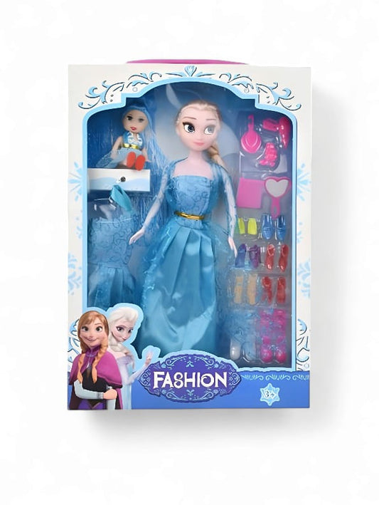 Disney Frozen Modern Doll Set for Girls (L-J-3) | Barbie Style Dolls for Magical Playtime
