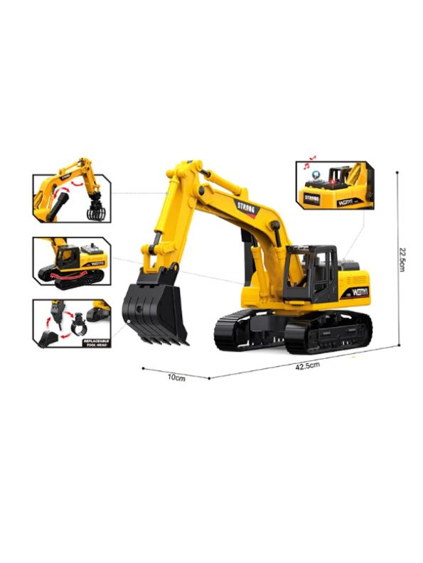 Drilling Truck Excavator Toy – Engineering Construction Vehicle Model for Kids LMI15018.