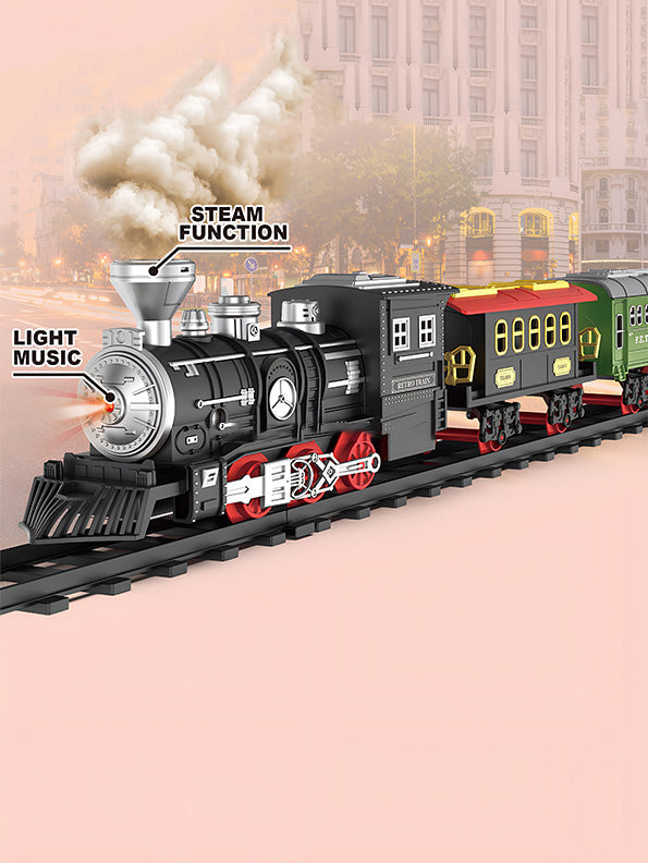 Steam Train Set with Simulated Sound Electric Toy Train Toy For Kids (NX.L-21)