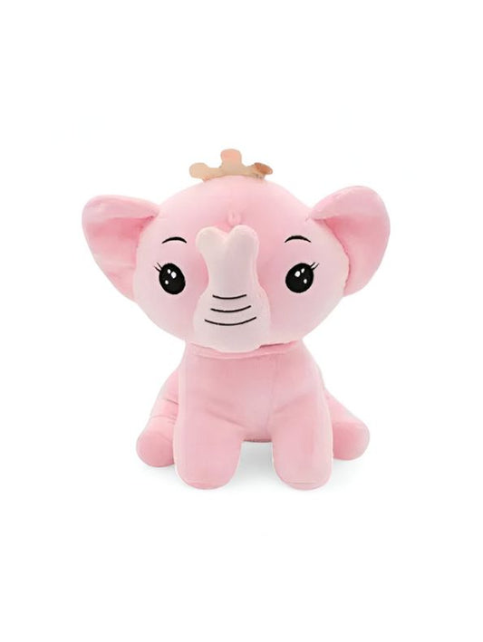 Elephant Soft Toy with Crown – Cuddly Plush Toy for Babies & Kids | Ultra-Soft & Safe 8 inch - MS9082.